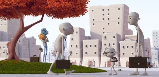 Paste e Copi tomados pelas cores que representam a vida. Curta-metragem “Alike”, direção de Daniel Martínez Lara e Rafael Cano Méndez, 2017