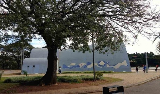 Capela de São Francisco de Assis, vista lateral, Pampulha, Belo Horizonte