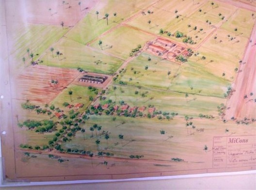 Vista aérea total de la Vaquería “Niña Bonita”, La Habana, arqs. Lanz y del Pozo (MICONS)