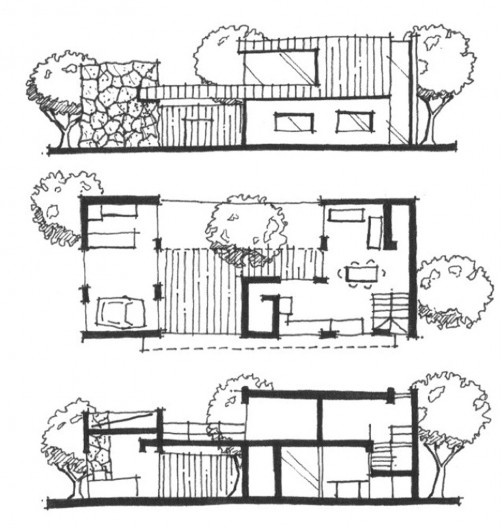 Peças gráficas de um projeto arquitetônico