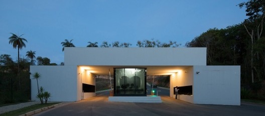 Portaria da hípica, imagem renderizada. Pedro barata e arquitetos associados