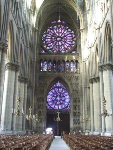 Interior da catedral de Notre Dame, Rheims