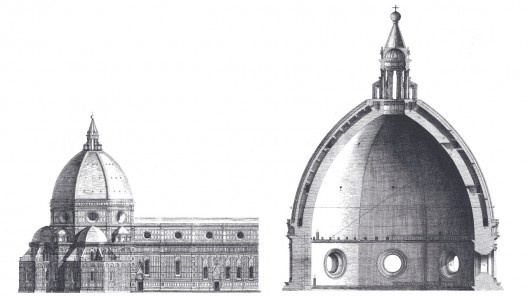 Catedral Santa Maria Del Fiori, Firenzi, Itália. Cúpula de Brunelleschi