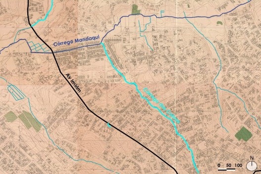 Córrego oculto, o entorno do córrego das Cobras em 1930