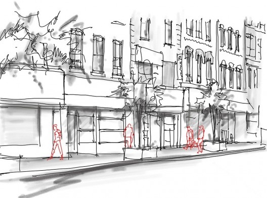 Diversidade de atividades no limite entre o público e o privado em Nova York