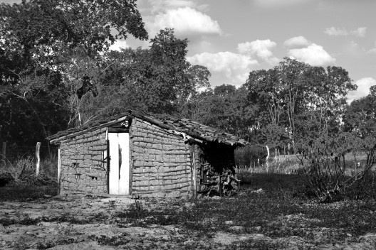 Na Ilha do Genipapo outra antiga residência familiar em pau a pique também se transforma em armazém