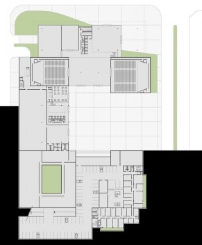 Planta pavimento de acesso- 1ª e 2ª Instâncias