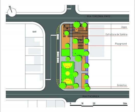 Planta Praça Carlos Gomes