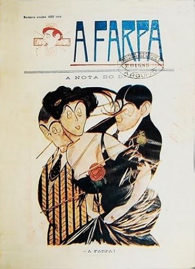 Capa da revista A Farpa, n.1, 1910