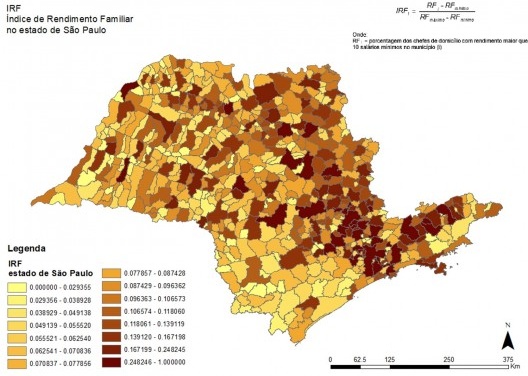 Índice de rendimento familiar, 2018