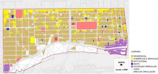 Mapa de uso e ocupação do setor