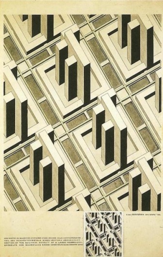 Cornelis van Eesteren e George Pineau, Bairro comercial em Paris, 1926