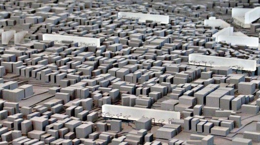 Vista parcial da Maquete do Projeto desenvolvido sob coordenação de Vigliecca