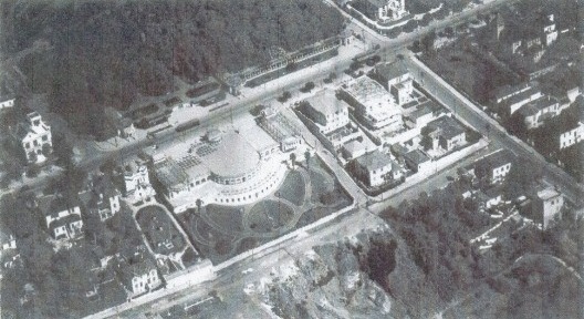 Vista aérea posterior do antigo Trianon