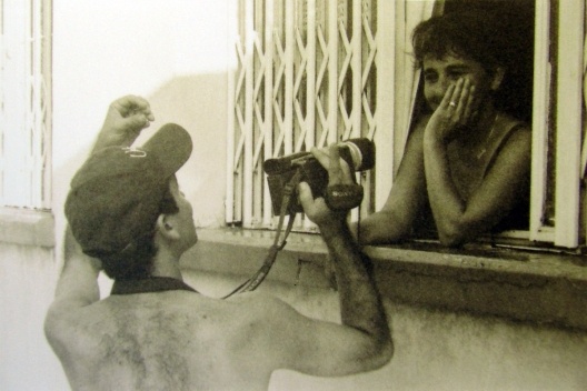 Urbenauta em trabalho de campo