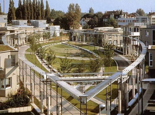 Conjunto residencial Küppersbusch, Gelsenkirchen, IBA Emscher-Park, 1998. Escritório Szyszkowitz + Kowalski