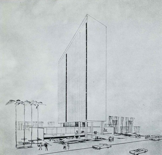 Edifício Quinta Avenida, São Paulo, 1958. Arquitetos Pedro Paulo de Melo Saraiva e Miguel Juliano