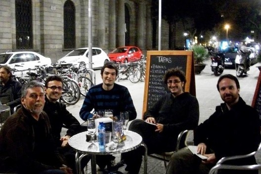Daniel Amor em encontro com os colegas do SAE – Sindicato de Arquitetos da Espanha, fundado em abril de 2010, Barcelona