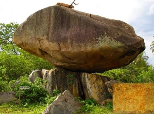 Pedra do letreiro, um dos atrativos turísticos naturais do Geossítio Pico do Totoró