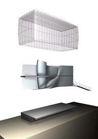 Moradia-urbana de vidro para o século 21. Arquiteto Bernard Tschumi