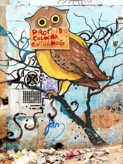 “Proibido colocar entulhos”, Rua 13 de Maio, São Paulo