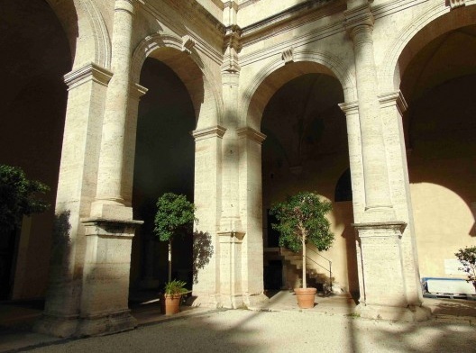 Ângulo do cortile do Palazzo Venezia