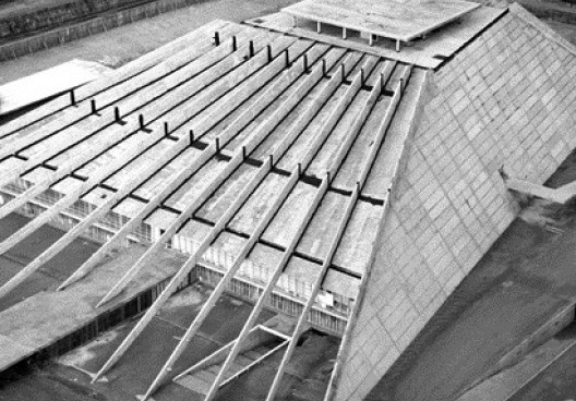 Vista aérea do Teatro Nacional, 1951