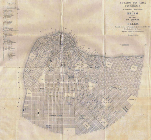Planta de Belém com plano de expansão