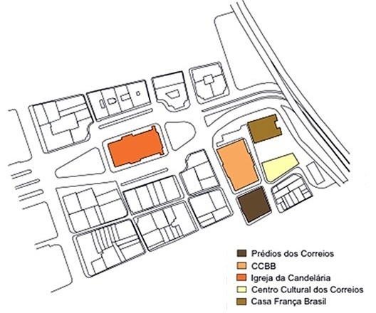 Planta com traçado ortogonal