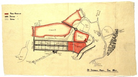 Mapeamento cognitivo de Boston, segundo Kevin Lynch