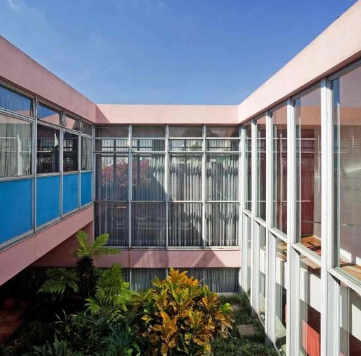 Casa Mario Taques Bitencourt II, pátio, 1959