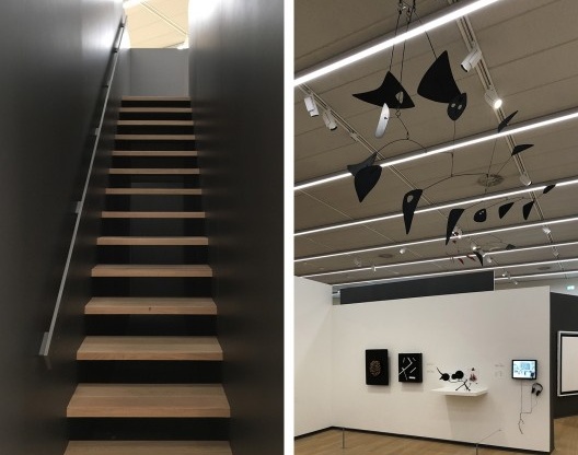 Museu Stedelijk, escada e galeria BASE, Amsterdam