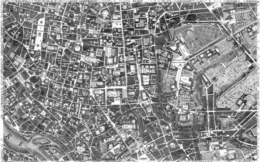 Mapa de Roma, de Giovanni Battista Nolli