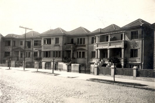 Casas da Rua Luciana de Abreu na década de 1930