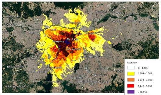 Distribuição das médias dos valores do quadro catorze do PDE