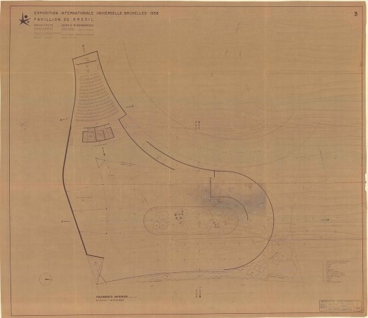 Exposição Universal e Internacional de Bruxelas, pavimento inferior do Pavilhão do Brasil, 1958