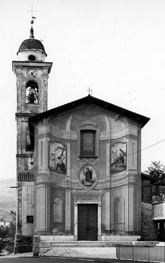 Igreja de Sant'Antonio Abate, Genestrerio (Ticino, Suíça) antes do incêndio de 1987