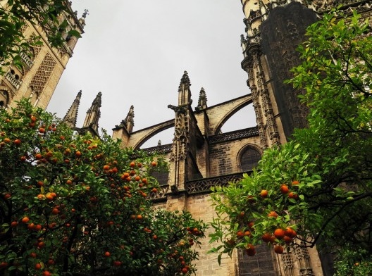 Pátio da Catedral de Sevilha, Sevilha, 2015